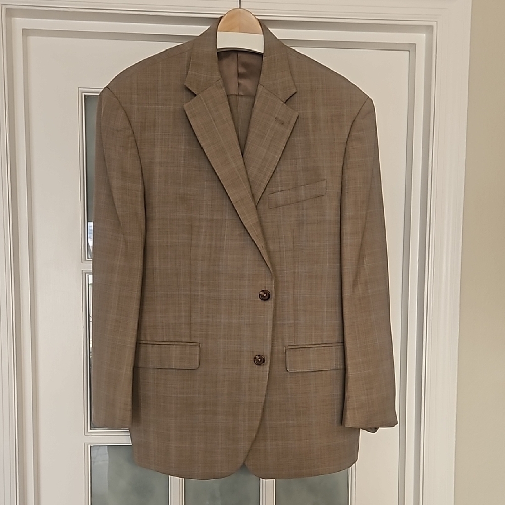 Lauren Ralph Lauren Brown Blazer with Classic Style and Subtle Pattern
